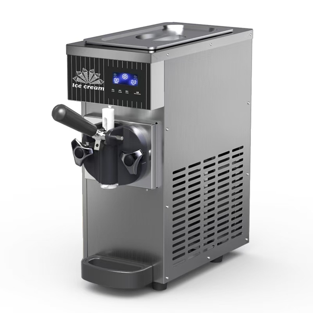 High Quality Mini Desktop Single Head Ice Cream Machine Small 0ne Flavor Tabletop Soft Ice Cream Machine for Sale