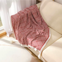 Nordic Simple und High-End gestreifte gestrickte Schlafs ofa Büro decken