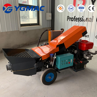 Pompe à béton compacte, modèle le plus vendu, adaptée à la coulée dans divers contextes, facile à utiliser, très portable