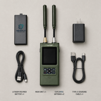 Détecteur de drone portable, télémétrie Bluetooth, synchronisation des données 100 MHz-8 GHz, surveillance en temps réel, DJI Autel FPV 1 km
