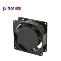 80*80*25 Elektrischer Axiallüfter 8025 Gleitlager 110-125/200-240/380V DC/EC Kunststoffblätter Schraubmontage Geräuscharm OEM/ODM
