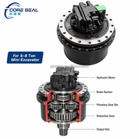 Moteur de translation à couple élevé GM60 pour mini-excavatrice de 6 à 8 tonnes SANY XCMG SUNWARD, ensemble de transmission finale complet avec caisse en bois
