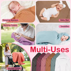 Toalla de Baño Esencial Suave y Absorbente con Capucha para <span class=keywords><strong>Recién</strong></span> <span class=keywords><strong>Nacido</strong></span>, 100% Algodón de Muselina, para Bebés, Niños Pequeños e Infantiles, Esencial de Baño - Product Image 6