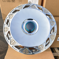 Jantes de luxe personnalisées de 22, 23 et 24 pouces, style disque, finition miroir argenté poli, 5x112 5x130 pour Mercedes Maybach Classe S, jantes de présentation