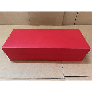 Caja de almacenamiento para relojes cuadrada de madera roja de alta calidad con forro de terciopelo resistente a los golpes - 5 ranuras - Product Image 5