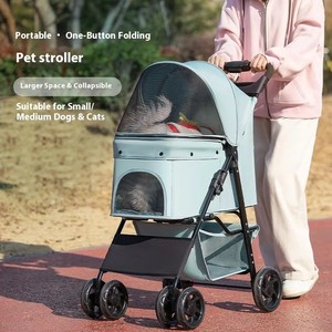 Fabrika yüksek kaliteli 600D Oxford kumaş Metal <span class=keywords><strong>Pet</strong></span> malzemeleri için evcil hayvan arabası köpek arabası lüks <span class=keywords><strong>Pet</strong></span> köpek - Product Image 3