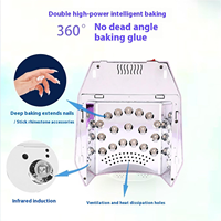 2025 Salon sans fil sèche-ongles manucure professionnel Base en métal 98W sans fil Rechargeable UV LED lampe de polymérisation des ongles