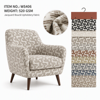 Tissu en velours jacquard tissé 520GSM pour canapé