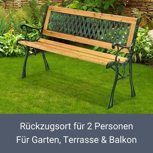 <span class=keywords><strong>Banc</strong></span> classique d'extérieur en bois pour la cour, le patio, le <span class=keywords><strong>jardin</strong></span>, le balcon et la terrasse. - Product Image 4
