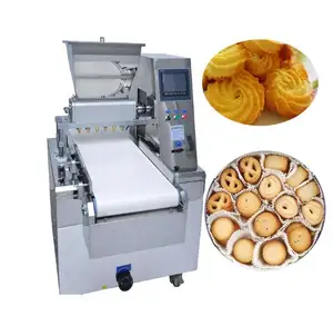 Small Size Rotary Fried Biscuit Cookies Making Machine Cookie Extruder Press Maker, Cookie Cutter Making Machine