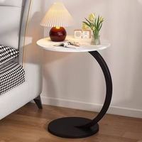 Petite table basse mobile ronde moderne pour salon canapé chambre chevet ou installation de type support à usage alimentaire