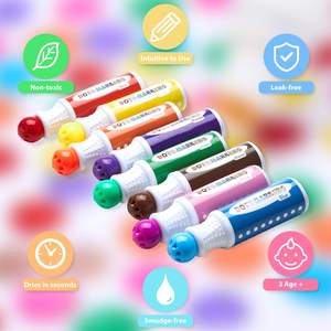 Index Kit Ohuhu 8 Couleurs Marqueur de Peinture <span class=keywords><strong>Vierge</strong></span> 30 Pages Marqueur Pad Non Toxiques à Base D'eau <span class=keywords><strong>Bingo</strong></span> - Product Image 3