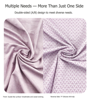 Serviette de yoga en suède en gros avec revêtement antidérapant en silicone absorbant la transpiration pour le yoga chaud