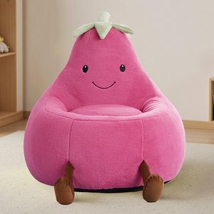 Canapé pouf en forme d'avocat pour enfants, chaise portable pour enfants avec rembourrage en polyester, options de couleurs - Product Image 1
