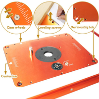 Systèmes de levage de routeur métalliques pour moteurs de 4,2 pouces de diamètre, industriels, DIY, OEM/ODM, personnalisables, plaque de 9-1/4'' x 11-3/4'', insert 5 pièces