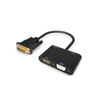 Vỏ ABS Cao cấp Hỗ Trợ 4K * 2K Độ Phân Giải Và DVI Để HDMI VGA 2 Trong 1DVI Để VGA Adapter Cho Máy Ảnh Máy Tính Để Bàn Máy Tính - Product Image 3