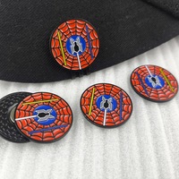 Meilleure vente transfrontalière : Marqueur de balle de golf en fer avec logo personnalisé, gravure, clip magnétique pour chapeau, accessoires pour golfeurs, thème Anime, nickel noir