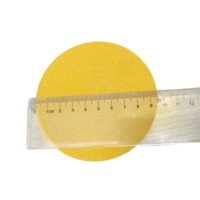 Lot de 10 patins de poussée de balle pour table de hockey sur air de borne d'arcade, 9,5 cm, 10 cm, adhésifs, souples, durables, résistants à l'usure, 100 mm, jaunes et noirs