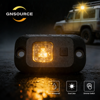 Projecteurs LED pour rochers à finition sablée mate, réglables et dimmables, 5700K, en aluminium, avec base inclinée en caoutchouc de 30 pouces, couleur personnalisable