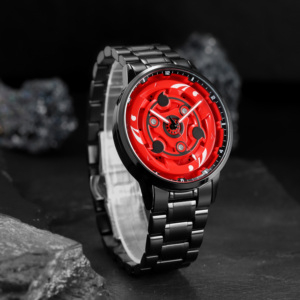 Nuevo Reloj de Pulsera de Cuarzo Original 3D Oficial Giratorio al por Mayor, Resistente al Agua, con Diseño de Anime Sharingan de Tres Puntas para <span class=keywords><strong>Sasuke</strong></span> - Product Image 4