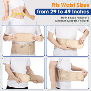 Ceinture de décompression lombaire médicale en cuir Fitease pour soulager la douleur, soutien du dos, traction d'air lombaire - Product Image 4