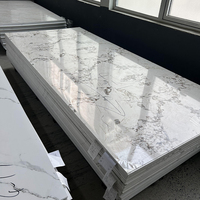 Panel Decorativo de Pared, Lámina de PVC con Aspecto de Mármol, 1220*2440*3mm, para Decoración de Interiores, Tablero UV
