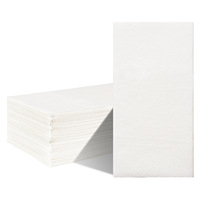 Nicro Prix de Gros Personnalisé 30*40cm 25pcs Serviettes Blanches Jetables Anti-Poussière pour Salle de Bain Fournitures de Fête Joyeux Anniversaire