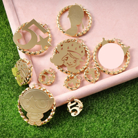 Anting Hoop Spiral Hello Kitty yang Sedang Tren, Baja Tahan Karat 304 Berlapis Perak/Emas, Tahan Air, Tidak Luntur, Anime Kartun Lucu.
