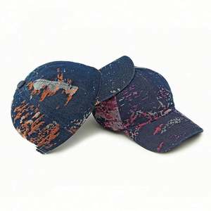 Nouvelle Arrivée 2025 – Casquette de Baseball en Jean Jacquard Style Ethnique pour Femme – Rétro, Printemps-Été, Protection Solaire, Tendance Mode, Chapeau de Sport - Product Image 3