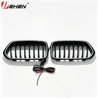 Grille avant LED pour BMW F39 X2 2018 2019 2020 2021 2022, remplacement, noir brillant, lumineuse, accessoires de grille de course