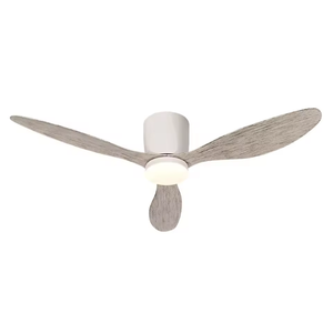 Ventilateurs de plafond contemporains de luxe modernes de 42 pouces avec lumière LED, télécommande, 3 pales, moteur CC, abat-jour en ABS pour l'éclairage intérieur - Product Image 1