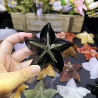 Vente en gros de pierres énergétiques en cristal naturel, artisanat en cristal de guérison, étoiles de mer en matériaux mixtes pour enfants