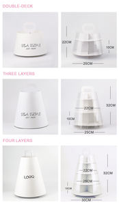 <span class=keywords><strong>Precio</strong></span> de fábrica Ahorre espacio 3 niveles 4 niveles Papel Cartón Sandwich Cupcake Stand - Product Image 5