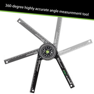 热销水平气泡360度角卷尺。公制和英制单位木工角尺 - Product Image 4
