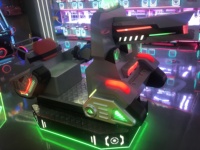 Machine d'arcade de tir multifonctionnelle pour enfants Super Tank 2 à monnayeur, avec balançoire, jeu vidéo HD en plastique pour centres de jeux