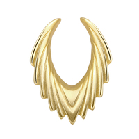 Piercing Stories Cuivre Rationaliser Tunnels D'oreille Bouchons Expander Jauges Boucles D'oreilles En Laiton Or Piercing Bijoux