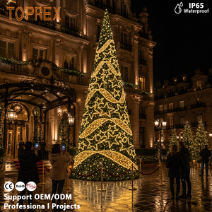 Árbol <span class=keywords><strong>de</strong></span> Navidad LED Grande Personalizado para Exteriores con Luces <span class=keywords><strong>de</strong></span> <span class=keywords><strong>Hadas</strong></span> Azules y Motivos <span class=keywords><strong>de</strong></span> Mariposas y Estrellas para Centros Comerciales y Plazas en Días Festivos - Product Image 4