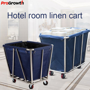 Hotel Kegelvormige Linnen Kar Hotel Roomservice Karren Wasruimte Collectie Roestvrij Staal Vuil Linnen Recycling <span class=keywords><strong>Trolley</strong></span> - Product Image 5