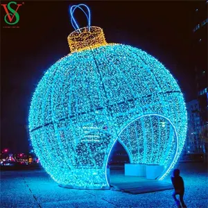 Dekorasi Tahun Baru 2022 Led 5M Motif Bola Besar Lampu Natal Motif Raksasa