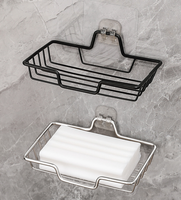 Porte-savon mural sans perçage, égouttoir pour éponge à vaisselle, support de rangement mural pour la maison, boîte à savon pour évier