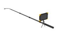 Caméra d'inspection de fond de bateau de pêche portable 2K résistante à l'eau, avec perche télescopique en fibre de carbone de 5 m, 10,1 pouces