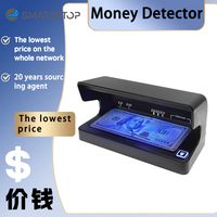 AL-12 Portable 5V/2A détecteur d'argent en plastique US Dollar Bill UV filigrane groupe détecteur de contrefaçon