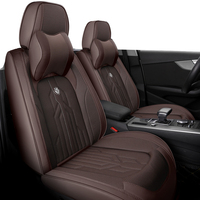 Housses de siège de voiture universelles tout compris en tissu maillé PVC PU pur semi-cuir