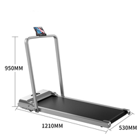 Mini entraîneur électrique portable avec télécommande Tapis de marche pliant intelligent pour l'exercice à domicile pour la musculation