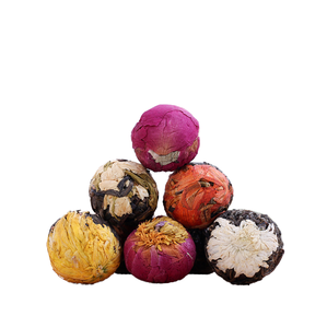 Thé aux herbes chinoises au <span class=keywords><strong>jasmin</strong></span> avec de magnifiques fleurs comestibles, thé spécial sain en différentes sortes de boules de thé fleuri - Product Image 1