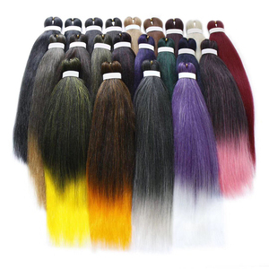 Pre-estirado pelo trenzado Perm Yaki trenzas Jumbo extensiones de cabello sintético fácil de la <span class=keywords><strong>trenza</strong></span> del pelo - Product Image 2