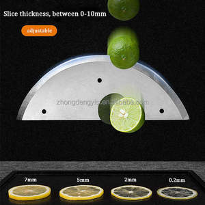 Machine à découper les tomates multifonctionnelle, trancheuse automatique de fruits pour ananas, citron, agrumes, orange, banane, chips - Product Image 5