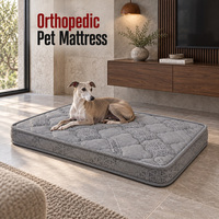 Matelas orthopédique personnalisé pour chien avec options de marquage personnalisé, de tissus de revêtement, de passepoil et de matelassage pour collections de marques d'articles pour animaux de compagnie