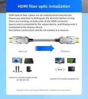 Kabel Serat Optik HDMI DTECH DT-HF8050KL 8K 60HZ Berlapis Baja 50M hingga 100M dengan Gulungan