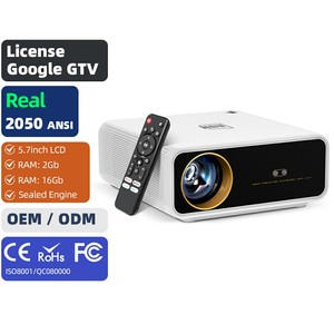 Projecteur LCD 4K GTV Widevine L1 Home Cinéma Vidéoprojecteur 8K Ai 3D Full HD Haut-parleur HIFI sans fil DLP Film AUN U001 - Product Image 1